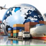 global-business-logistics-import-export-white-background-container-cargo